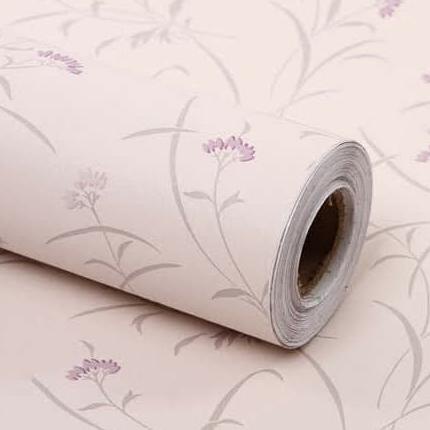 Wallpaper Sticker Dinding Warna Pink Motif Bunga ranting