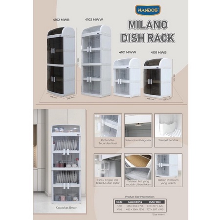 RAK PIRING PLASTIK RAK PIRING MINIMALIS ELEGANT NAIBA MILANO RAK PIRING PLASTIK MURAH NAIBA ORIGINAL