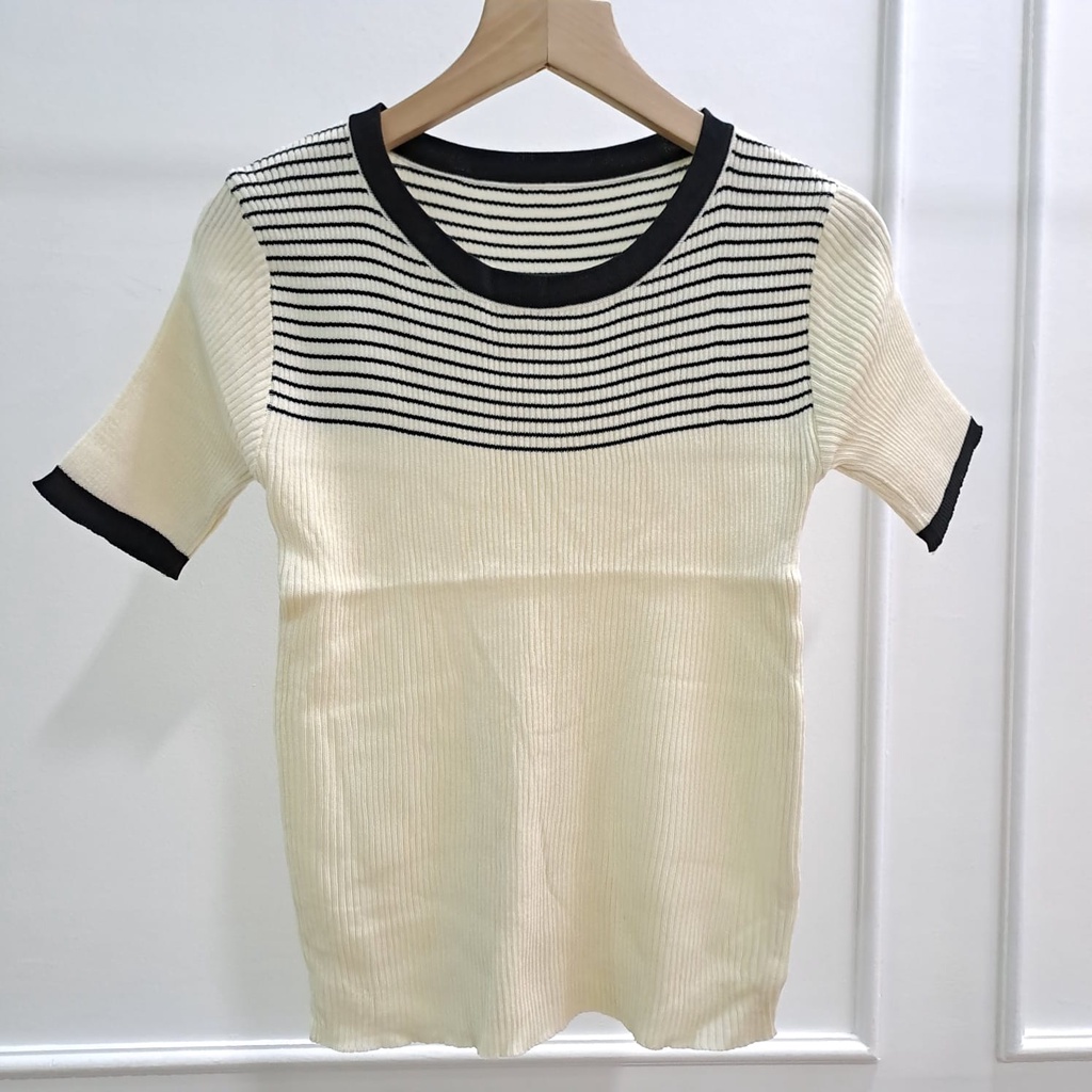 Fhia Blouse Rajut Korean - Atasan Wanita Rajut Import TM (19070)