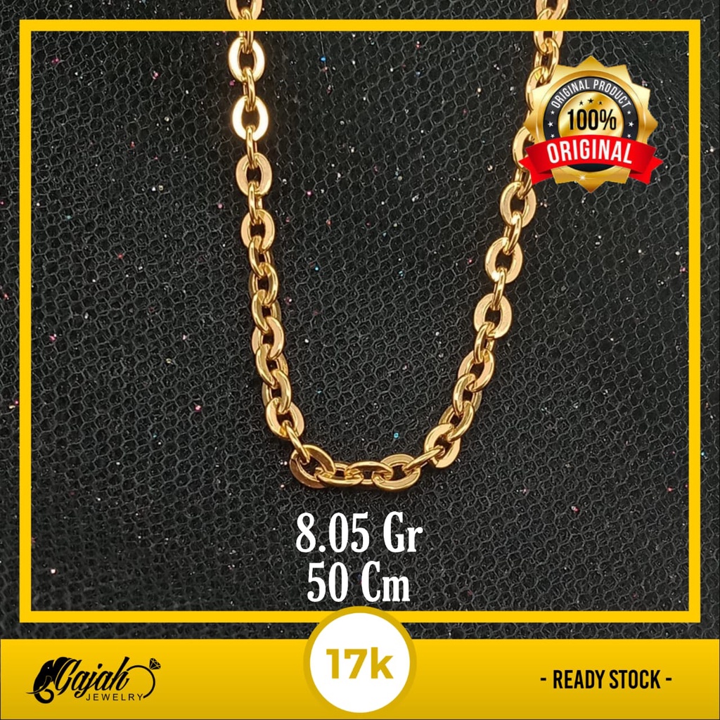 Kalung Emas Panjang 17K - 8.05 Gr Kadar 750 - 4585