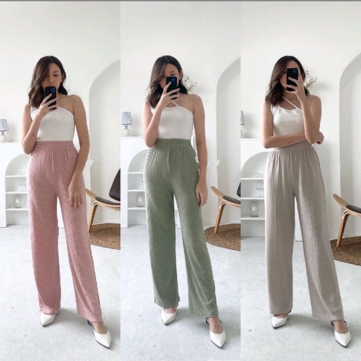 Kulot wanita Knit Pants - Kulot Knit Premium Cewek - Celana Wanita Murah Berkualitas - Celana bawahan Kulot Knit Wanita Tebal