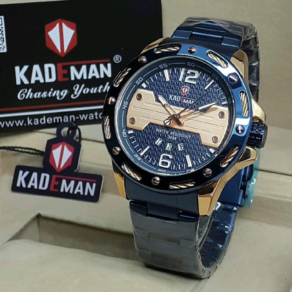 Jam tangan KADEMAN Original K9075G rantai