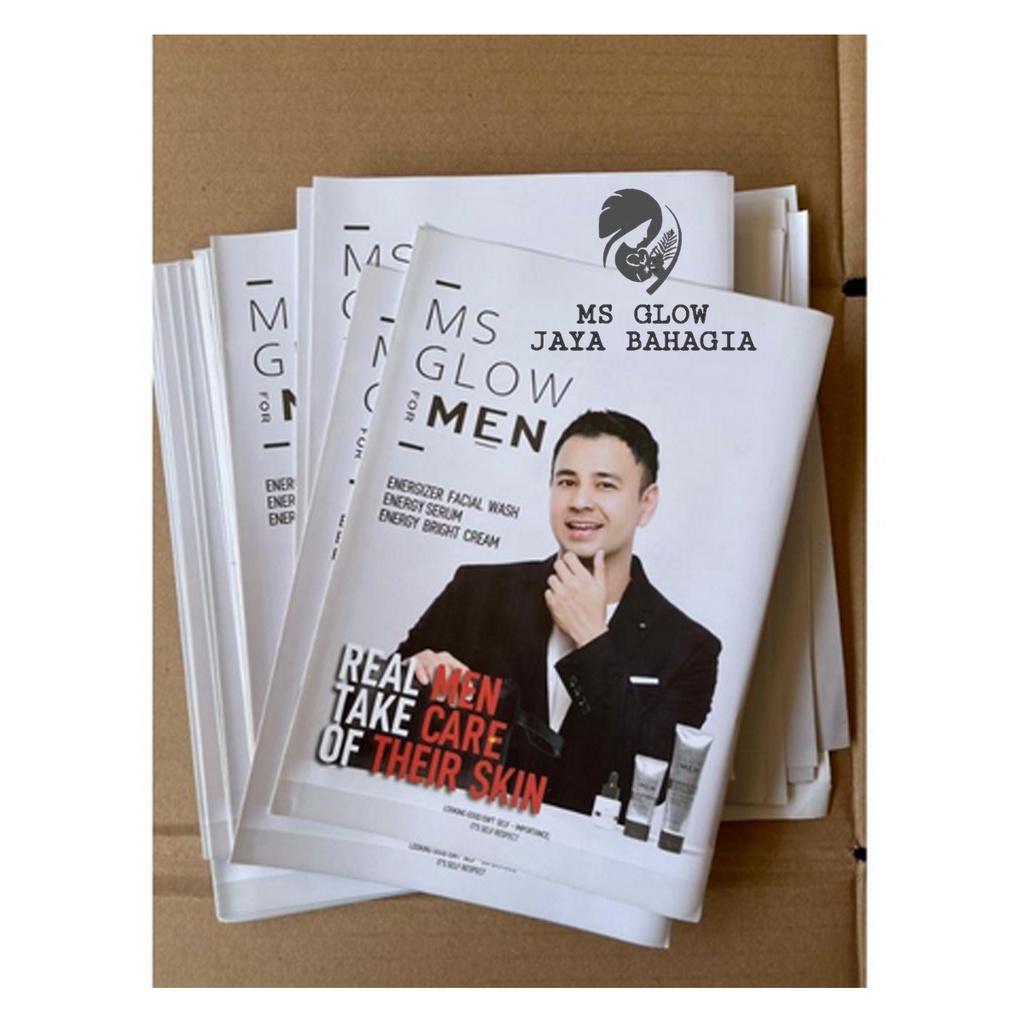 BROSUR MS GLOW MEN RAFFI AHMAD TERBARU BROSUR MS GLOW MEN