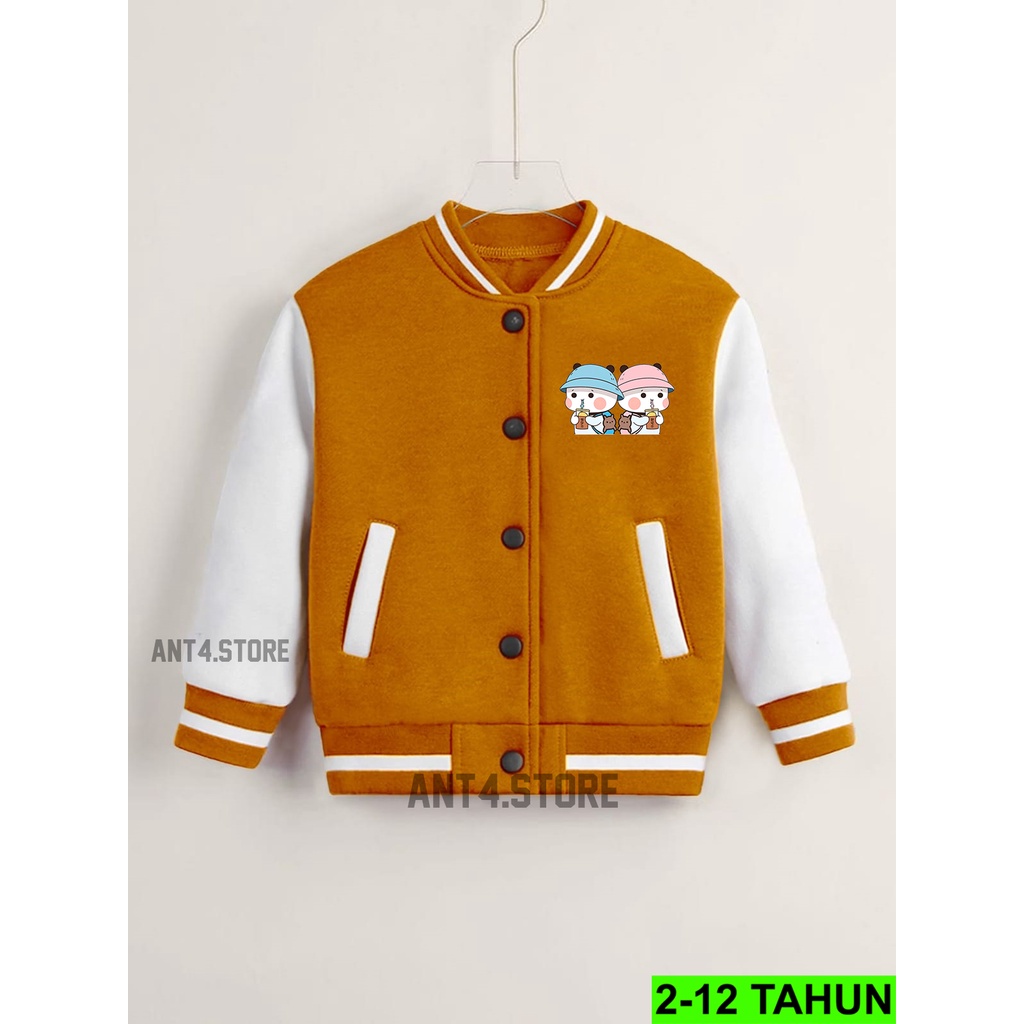 JAKET BASEBALL ANAK UMUR 2 - 12 TAHUN JACKET ANAK LAKI LAKI PEREMPUAN PANDA