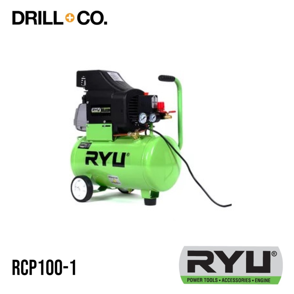 RYU RCP100-1 RCP 100-1 Kompresor 1 HP 1HP 24 Liter Portable Compressor