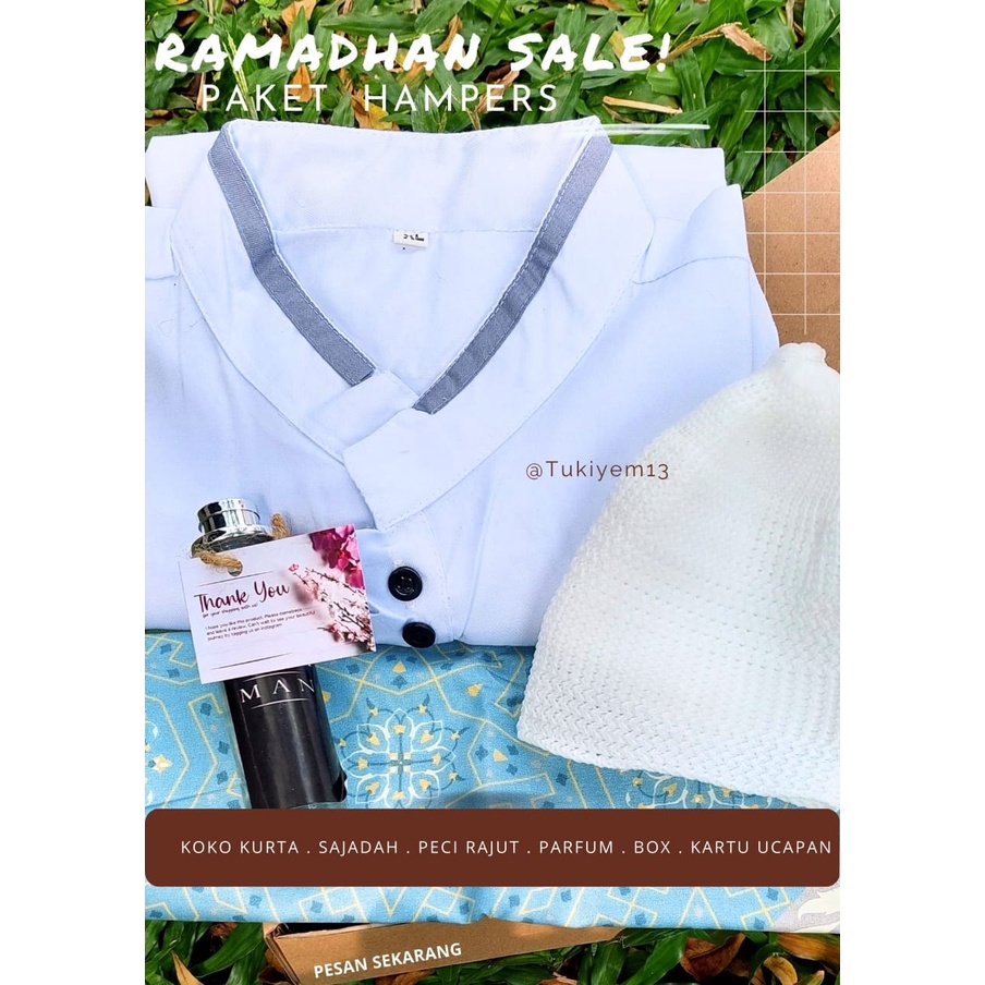 Paket Hampers Kado Hadiah Cowok Pria Baju Koko Kurta Pakistan Muslim