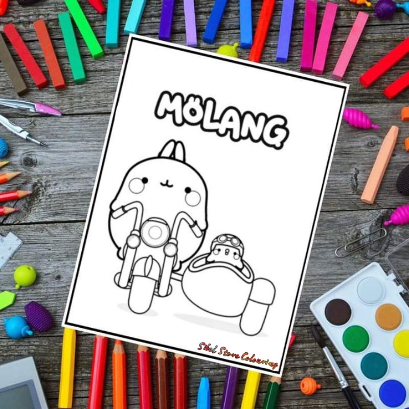 

Kertas Mewarnai Anak Tema Molang / Kertas Gambar (10 Lembar Gambar)