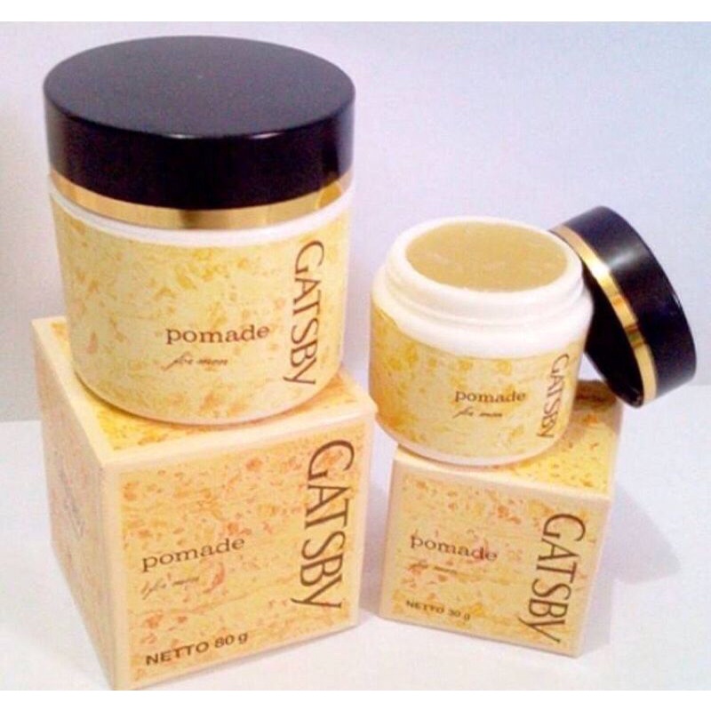 Gatsby Pomade For Men(KUNING) | Hair Styling Men | Minyak Rambut Pria | 30gr | 80gr Getsby Pomade Ga