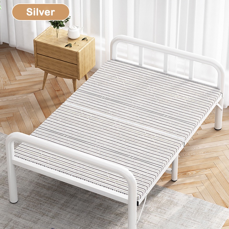 Tempat Tidur Lipat Folding Bed Portable / Ranjang Lipat 100 cm &amp; 75 - WHI