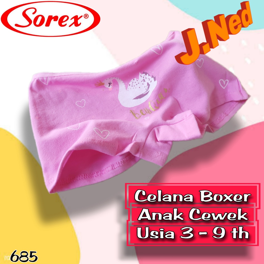 J685 CD BOXER ANAK WANITA SOREX BOXER ANAK PEREMPUAN SOREX