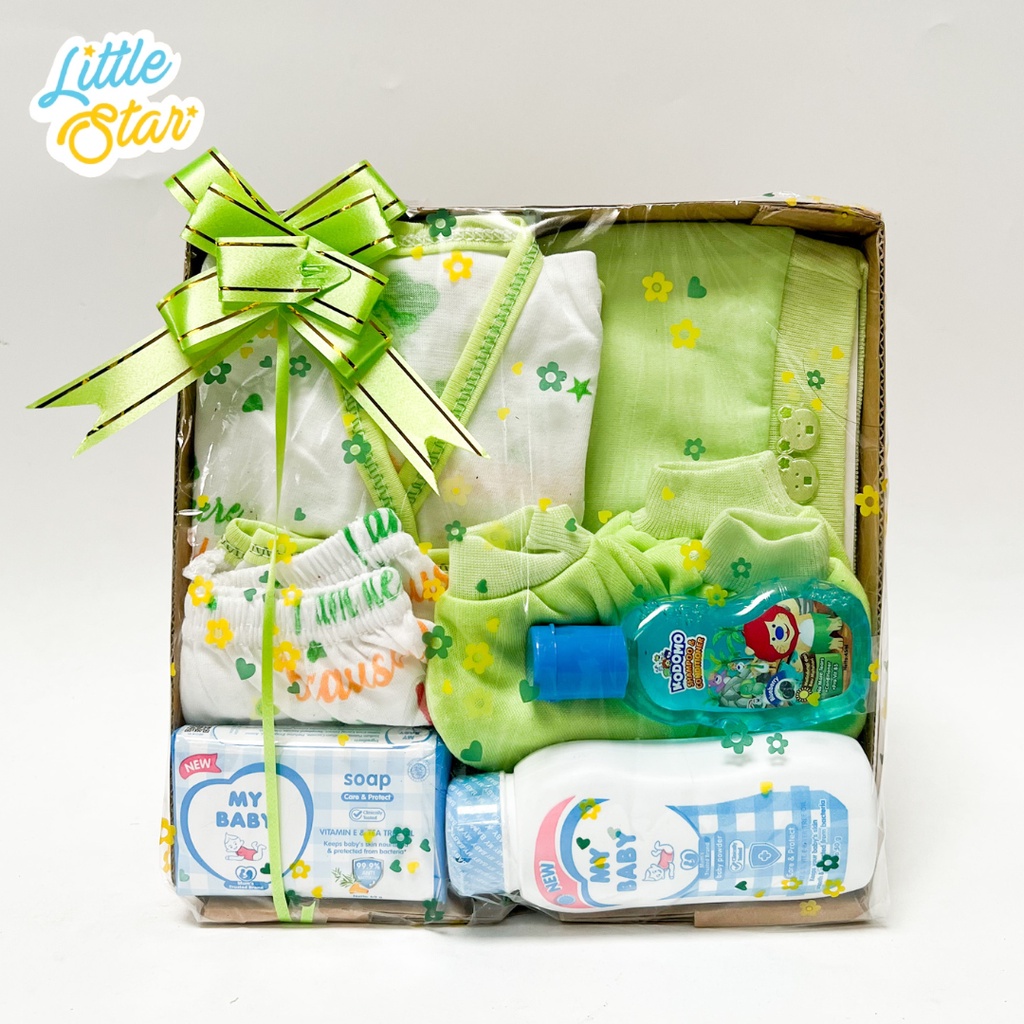 Paket B Parsel Bayi Baru Lahir Kado Hampers Newborn Baby Gift Set Hadiah Pakaian Setelan Anak Unisex