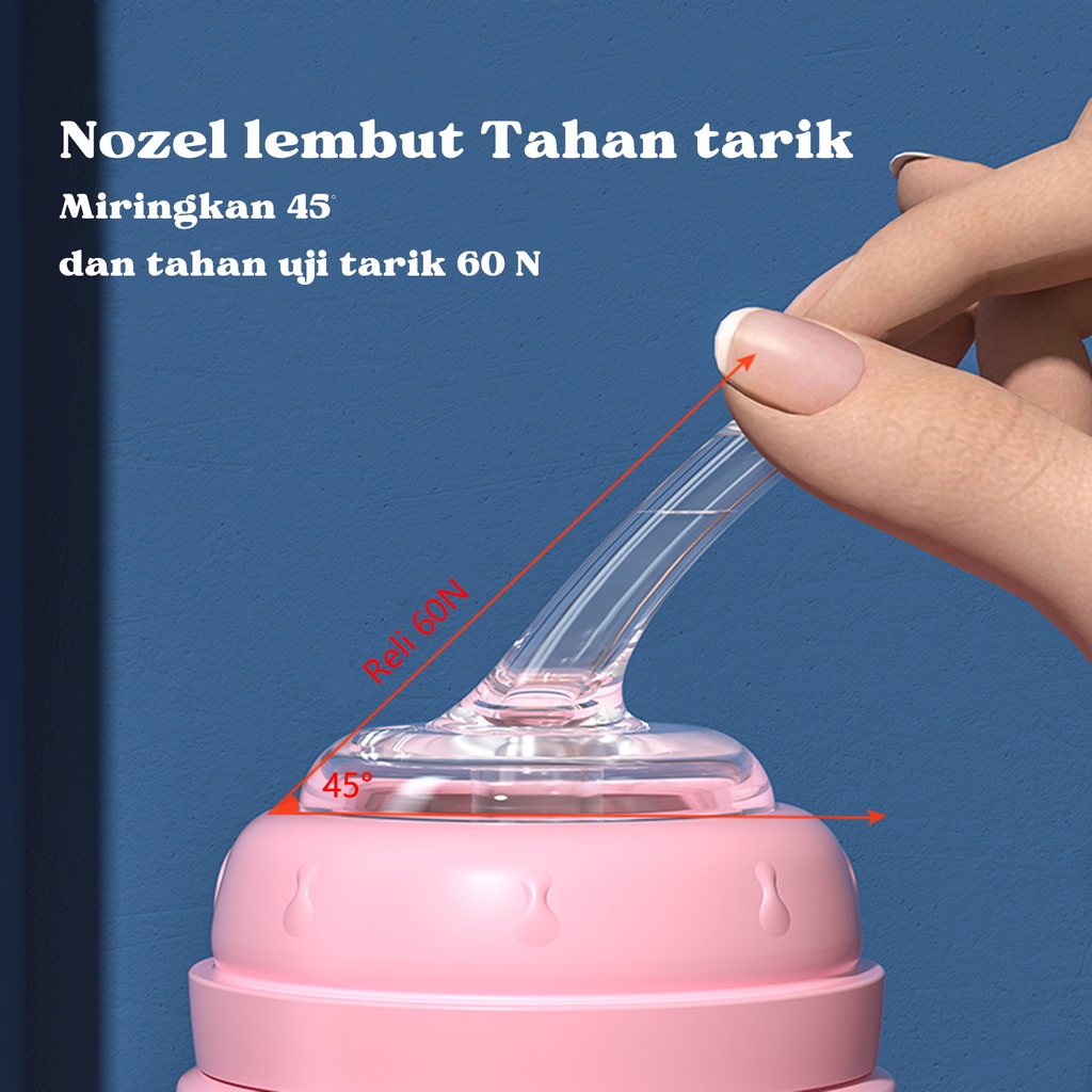 1 cangkir 3 kegunaan Botol Susu Bayi Botol Perawatan Air Cangkir Pelatihan Sippy Cup Untuk Anak-anak Bayi (0-2tahun)