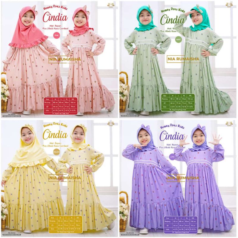 GAMIS ANAK CINDIA KIDS NIA RUMAISHA