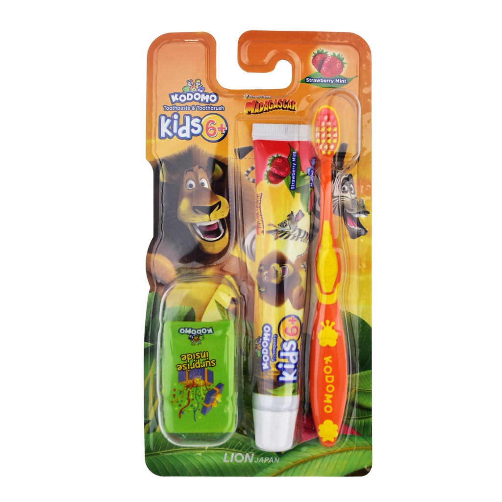 SIKAT GIGI HALUS + PASTA GIGI ANAK 6+ KODOMO TOOTHBRUSH SET