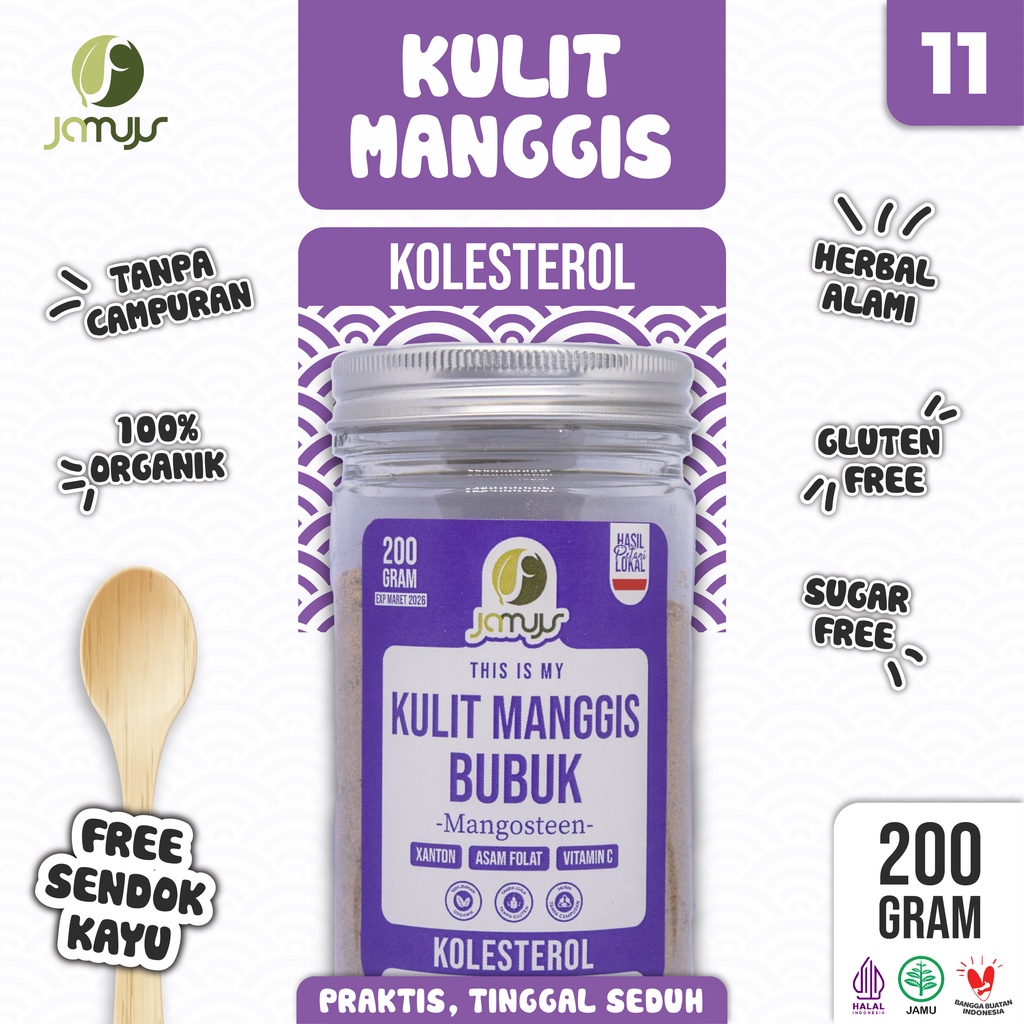 

Jamujur Kulit Manggis / Mangosteen (KOLESTEROL)