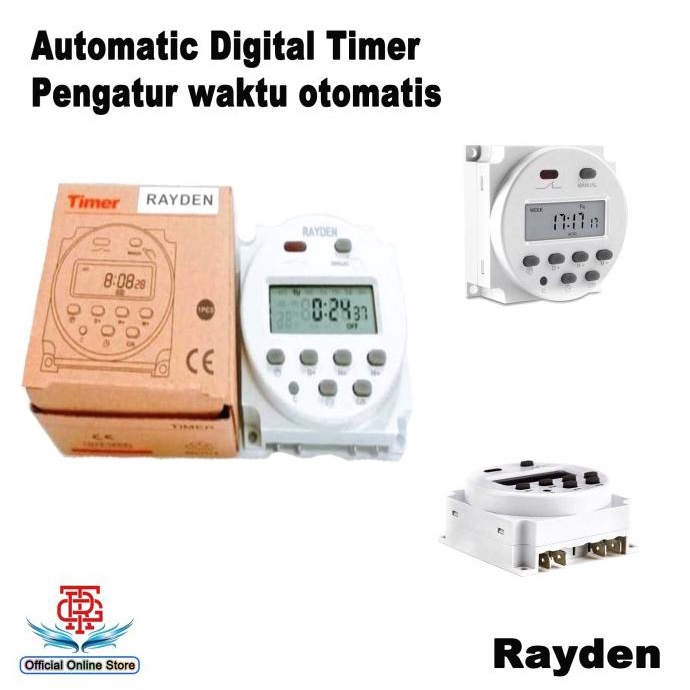 Saklar Waktu Otomatis Digital Timer Programmable Rayden