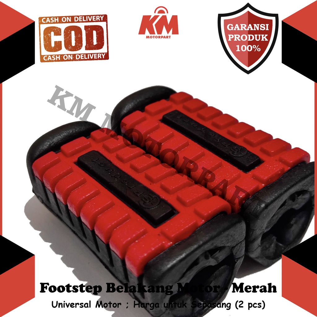 Footstep Belakang Cocok untuk Semua Motor Step Karet Barstep Variasi 2 Pcs