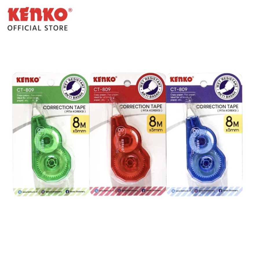 

Tipex Kertas/ Correction Tape Kenko CT-809