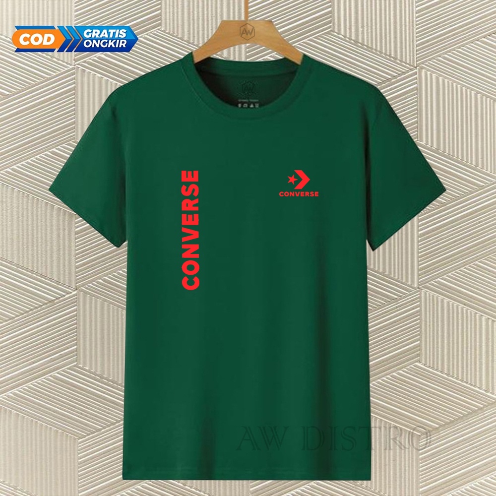 COD Baju Kaos Distro Cvs Kirka Text Merah Premium Quality Lengan Pendek