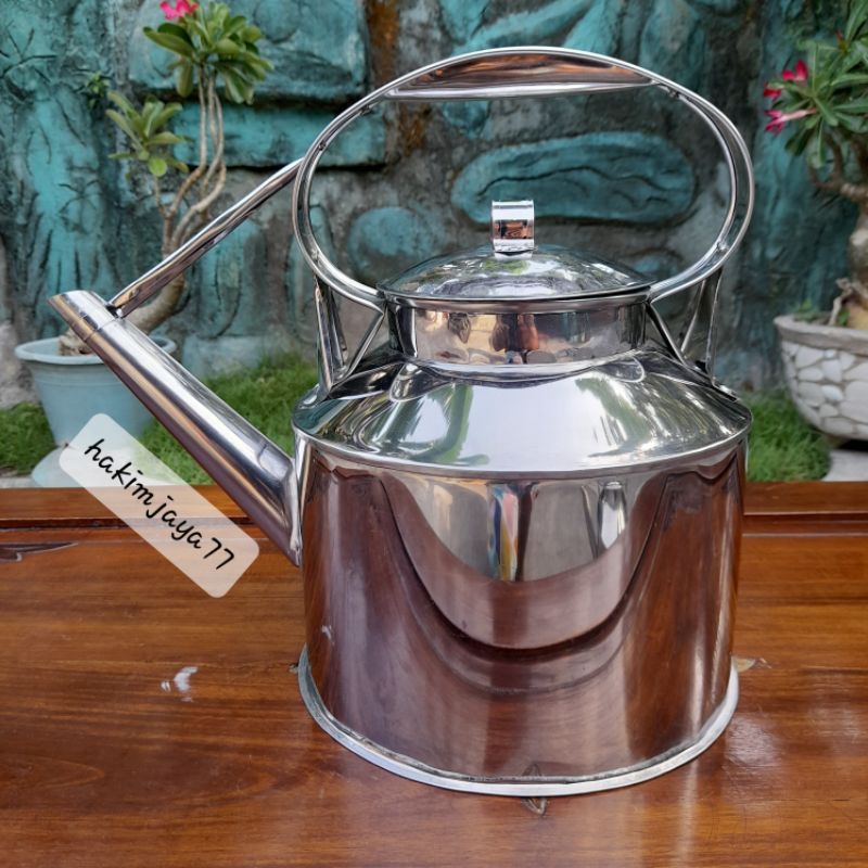 CERET ANGKRINGAN 5 LITER STAINLESS STEEL TEBAL / TEKO ANGKRINGAN / CERET ANGKRINGAN / KETTEL / KATEL