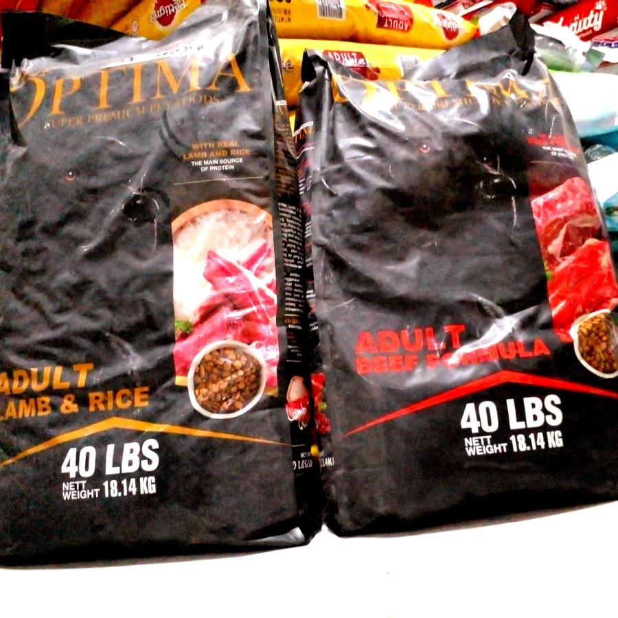 Gojeg Only Dog Food Optima Adult Dog Lamb &amp; Rice 18,14 kg Makanan Anjing