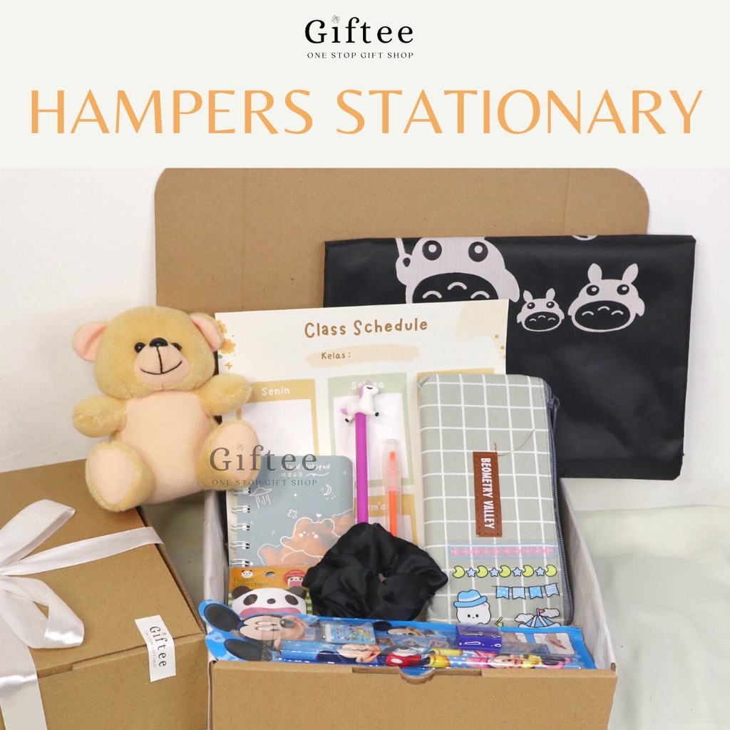 

HAMPERS STATIONARY SET ALAT TULIS JOURNAL KIT NOTES NOTEBOOK ATK SEKOLAH GIFT BOX KADO HADIAH STATIONERY PACAR SAHABAT ULTAH ULANG TAHUN BIRTHDAY ANNIVERSARY SIDANG SEMPRO WISUDA GRADUATION SOUVENIR MURAH VALENTINE HARI KASIH SAYANG BY GIFTEE ID