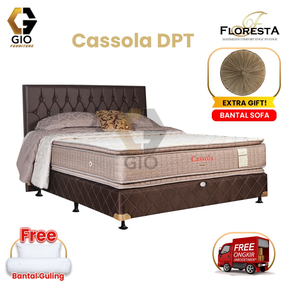 Kasur Floresta Cassola Double Pillow Top / Floresta Springbed Mattress Cassola Double Pillow Top (Fu