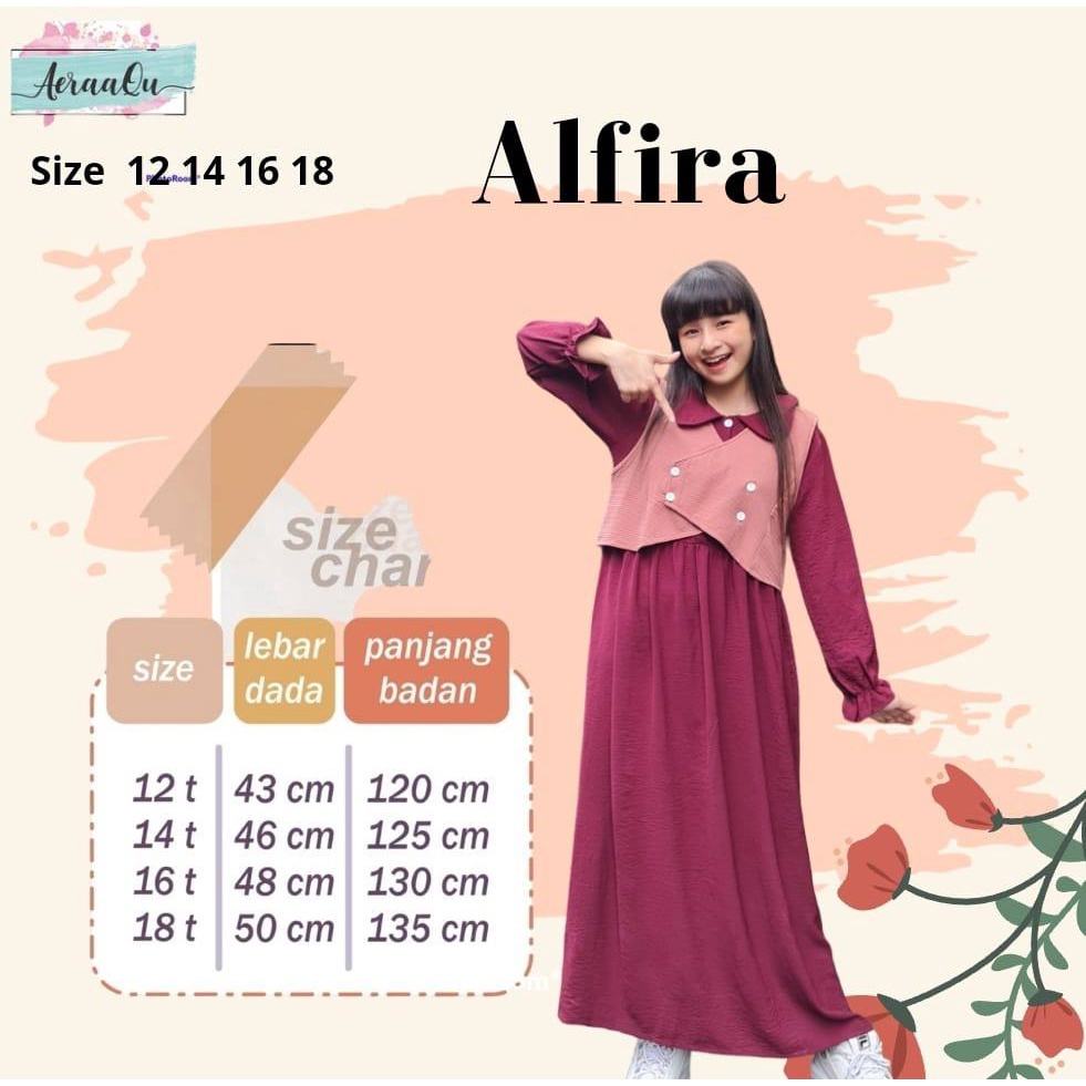 Dress anak Alfiraa Aeraaqu