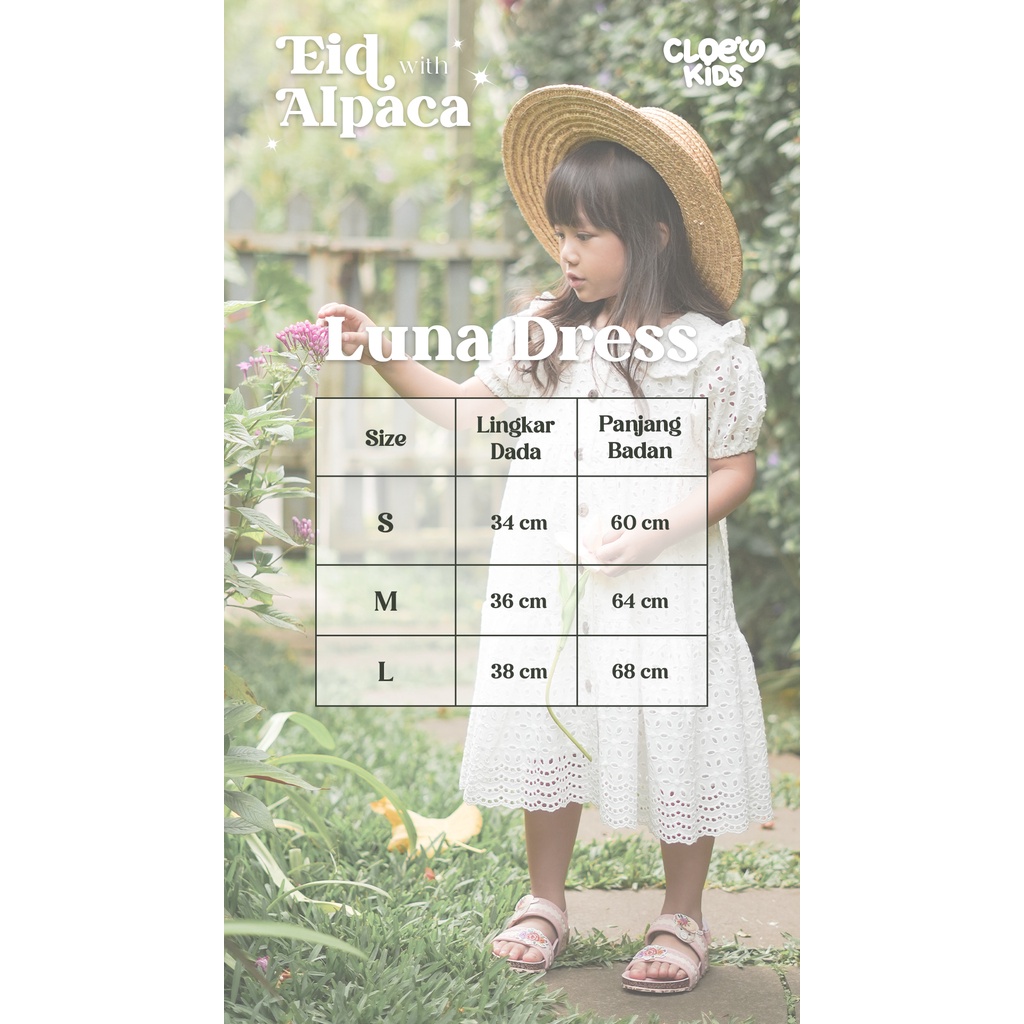 CLOEVKIDS - Dress anak perempuan Luna Alpaca Series