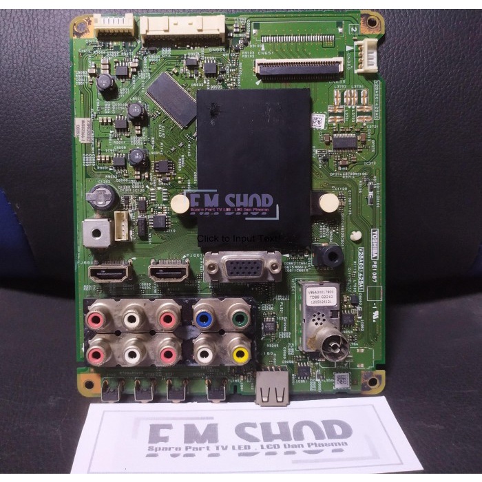 Mesin TV Toshiba 23PB201EJ - Mobo MB Mainboard TV 23PB201 EJ