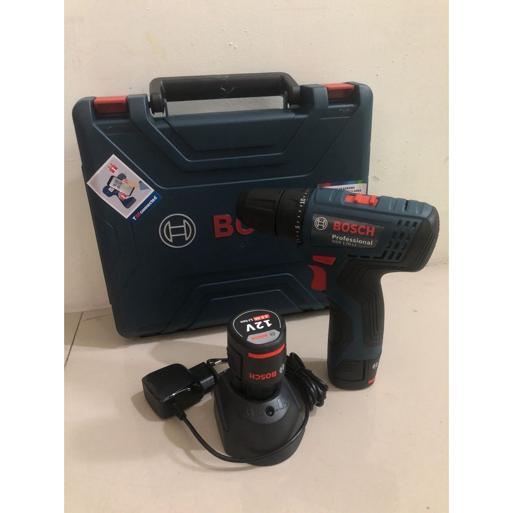 Cordless Drill Bosch GSR 120-LI Gen 3 Mesin Bor Kayu &amp; Besi 10mm