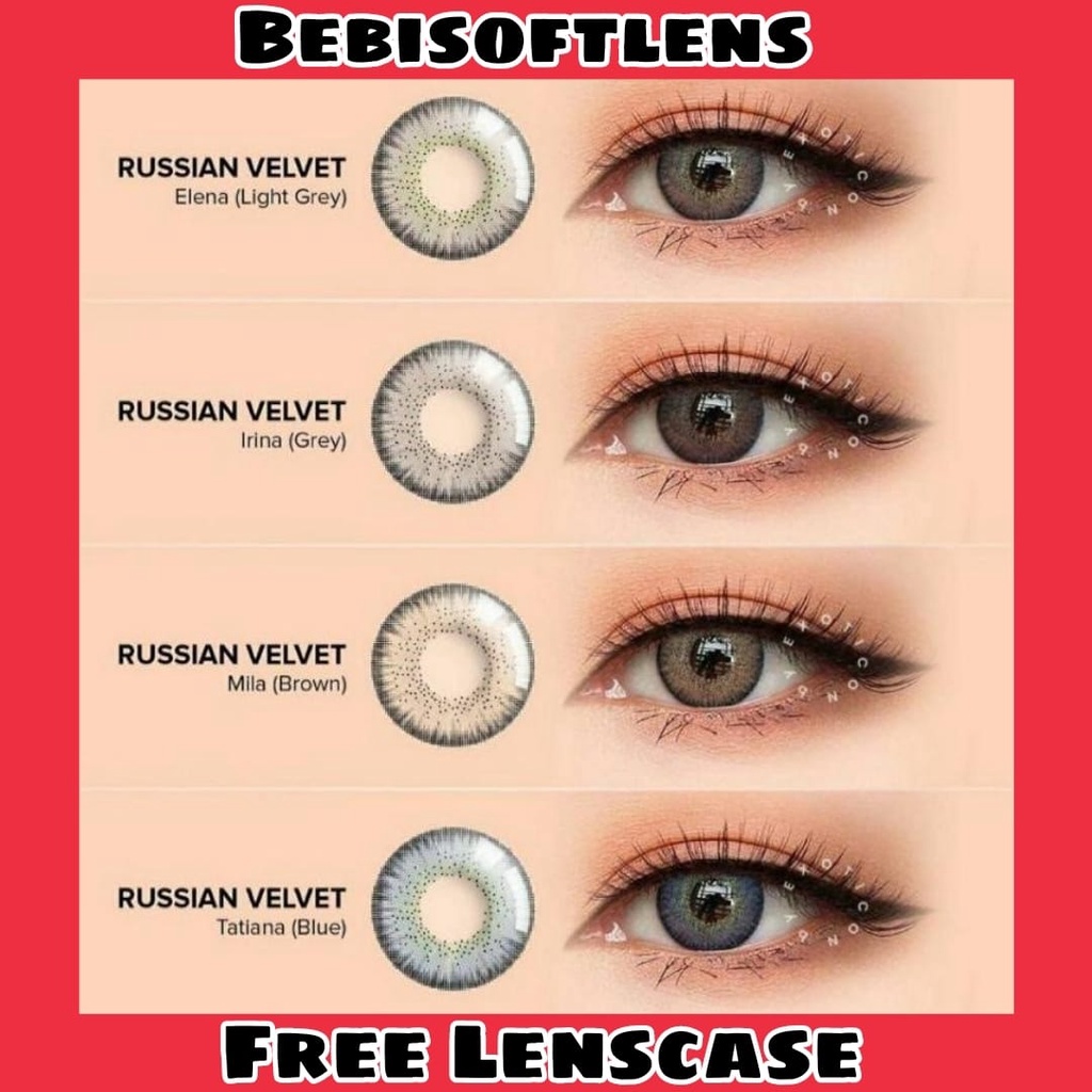 Softlens X2 KAWAII, RUSSIAN VELVET, JAMILLA DIA 14.50mm NORMAL / softlen / softlense / emoticon Lensa Kontak