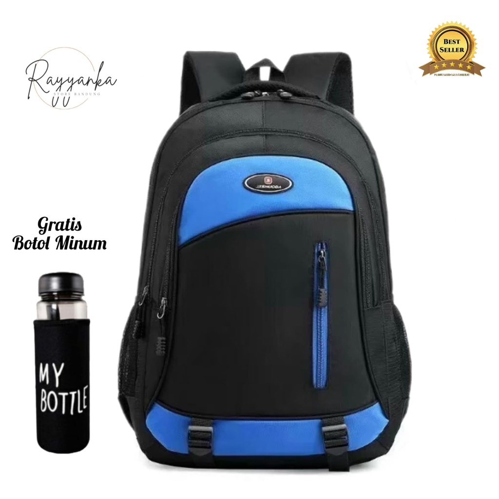 Tas Ransel Pria Model Xpls88 Gratis Botol Minum Backpack Pria Untuk Sekolah Kuliah Kerja