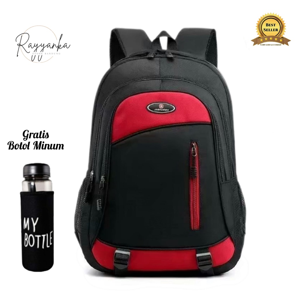 Tas Ransel Pria Model Xpls88 Gratis Botol Minum Backpack Pria Untuk Sekolah Kuliah Kerja