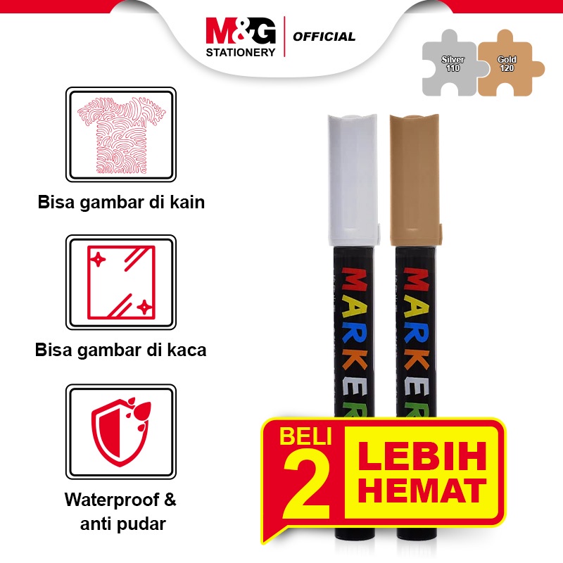 

M&G [ BUNDLE ] Acrylic Marker Multifungsi Segala Permukaan Paint Marker Spidol