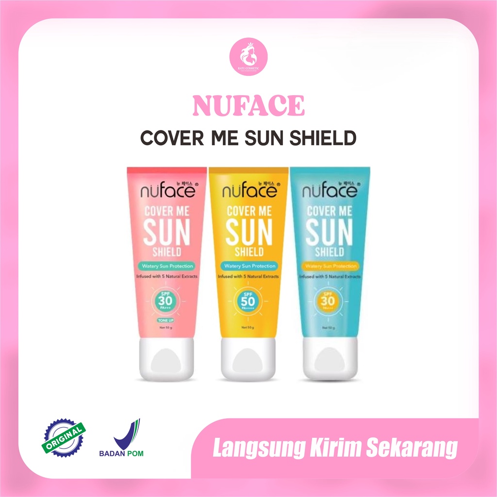 NUFACE COVER ME SUN SHIELD SPF 30PA++/SPF 30++ TONE UP/SPF 50PA++ 50G