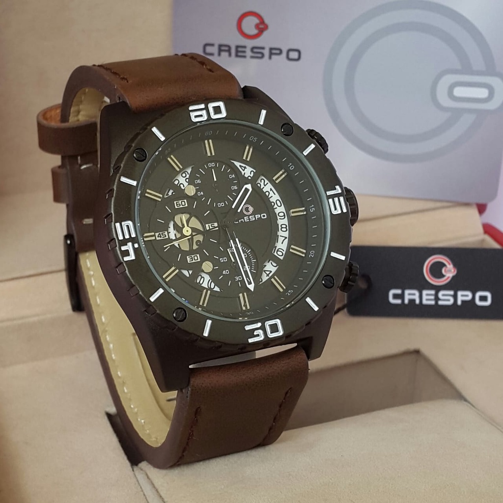 Jam tangan CRESPO Original C5017G Crono aktif