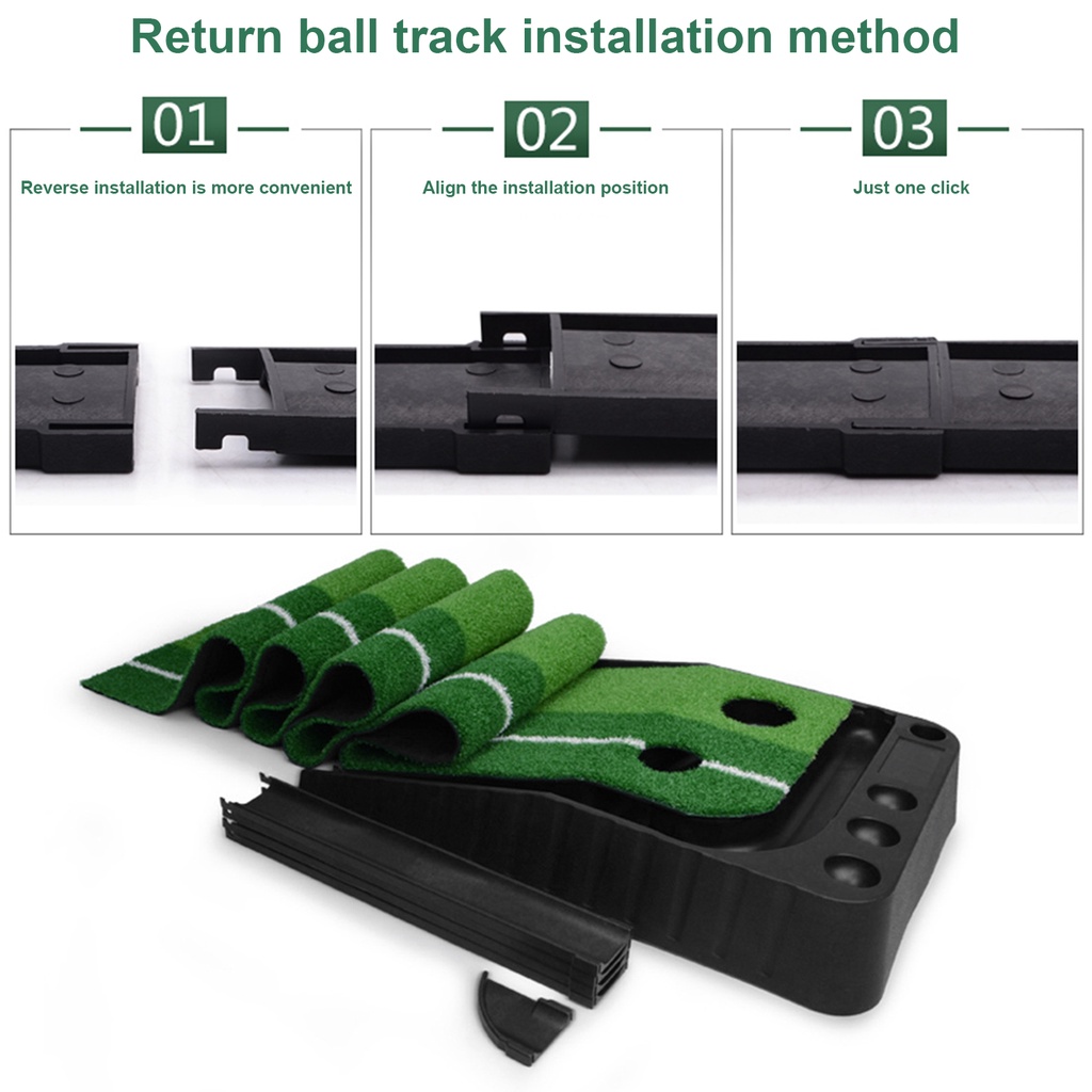 【2.5 Meter】Golf Portabel Karpet/Golf Putting Trainer Mat/Golf Practice Putting Mat