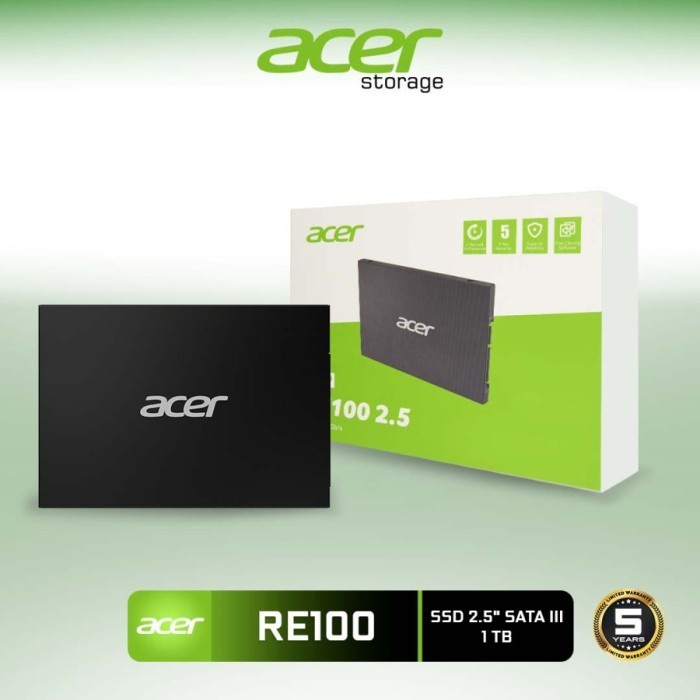 ACER SSD RE100 1TB GARANSI RESMI 5 TAHUN