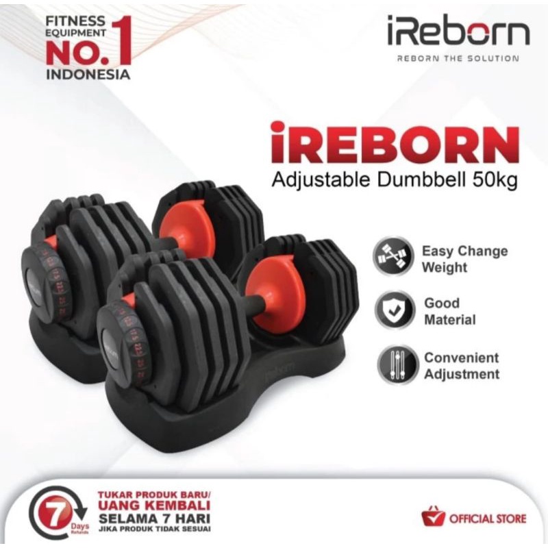 Adjustable Dumbell Ireborn 25kg(pair)