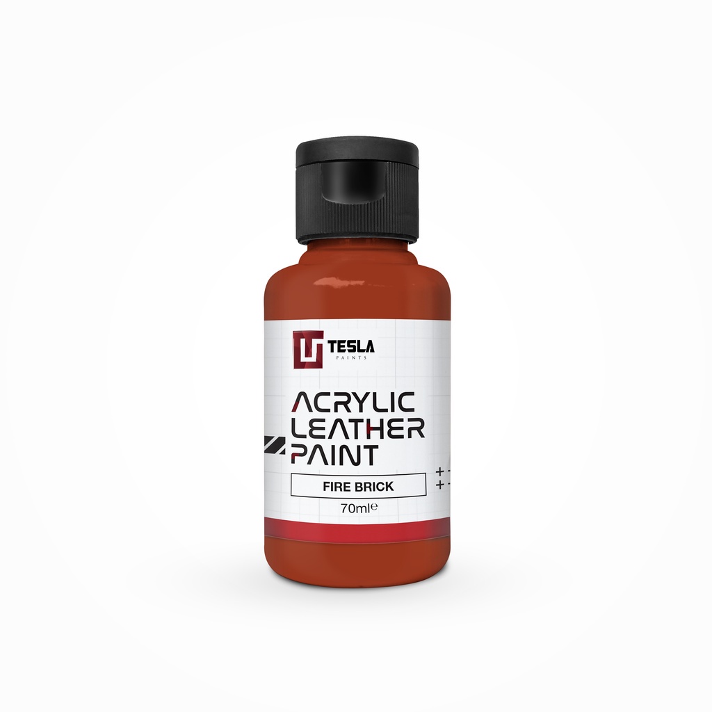 

ACRYLIC LEATHER PAINT - 70ML - FIRE BRICK