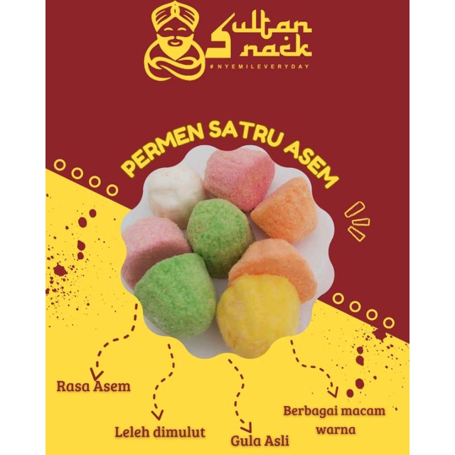 

Permen satru rasa asam 100gr