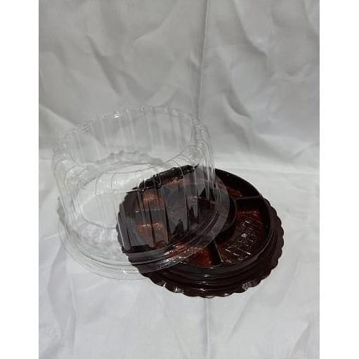 Mika Tumini Sekat 7 Uk 20 Ivory / Coklat /Mika Tumpeng Mini Per Karton