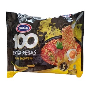 

GAGA MIE INSTANT 100 EXTRA PEDAS KUAH JALAPENO PCK 75g