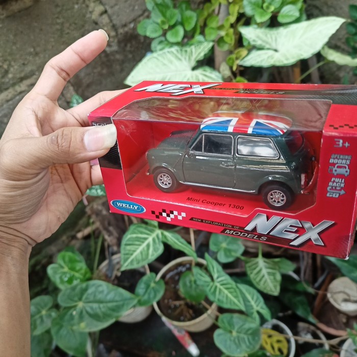 FLASH SALE NEX WELLY MINI COOPER 1300 MORRIS ENGLAND FLAG 1:32 MINIATUR DIECAST G TERLARIS
