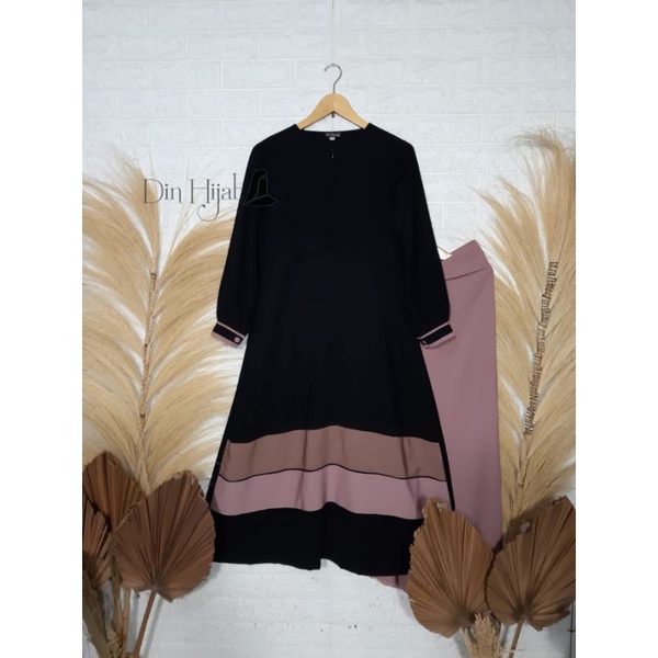 Din Hijab gamis anak banat pelangi