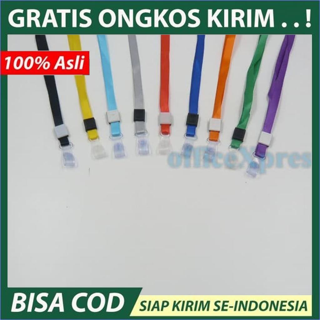 

BISA COD Gantungan ID Card / Tali Badge ID Nylon Soft PVC Hook Combo