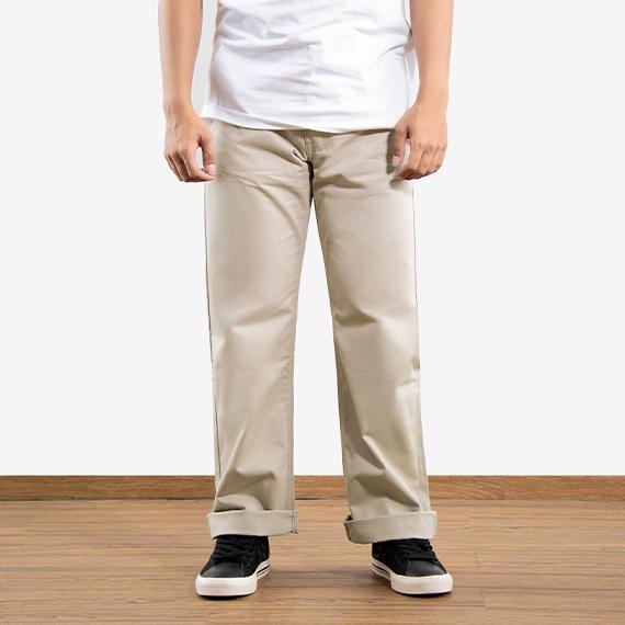 Geoff Max Official - Stabber Khaki | Celana Pria | Celana Chino | Long Pants Chino | Regular Fit