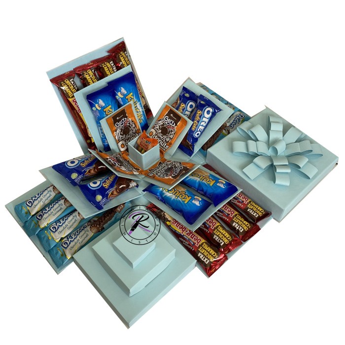 Terlaris Explosion Box Snack Box Kado Unik Hampers Box Snack Box 3Layer 1 Kotak