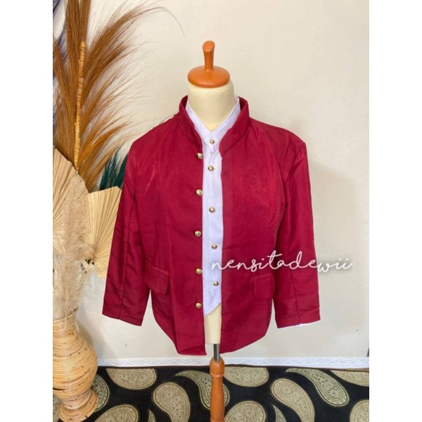 Beskap Hewes, Adat Jawa / Solo - Warna Maroon